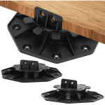 Plot rglable de 18  30 mm 10 pices pour terrasse bois et composite socle en plastique roulements  ...