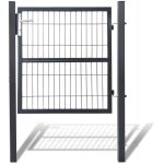 Swanew portail de jardin portillon de jardin grillag, en acier galvanis, clture avec serrure? porte ...