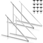 Hengda - swanew supports de montage inclinables pour panneau solaire 4x