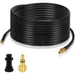Hengda - swanew tuyau pour nettoyeur haute pression tuyau dboucheur flexible noir nettoyage de 10m