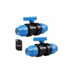 Swawis raccord pp pour tube pe 25mm, plastique raccord pe droite connecteur en pp pour tuyau d'eau connecteur ...
