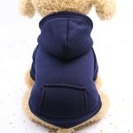 Sweat  capuche pour chat vtements pour chien en coton avec manteau d'hiver et poche extrieure, pull ...
