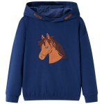 Sweat - shirt  capuche pour enfants bleu marine 116 vidaxl968236