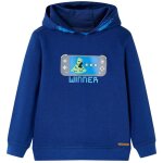 Sweatshirt  capuche pour enfant bleu fonc 104 vidaxl455891