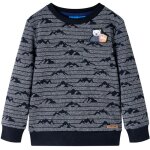 Sweatshirt pour enfants mlange bleu marine 92