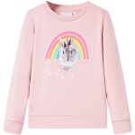 Sweatshirt pour enfants rose clair 128