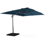 Parasol d�port� rectangulaire bleu canard 3x4m + dalles � lester 50x50cm