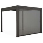 Sweeek - pergola bioclimatique gris anthracite ? triomphe ? 300x400cm. aluminium.  lames orientables ...