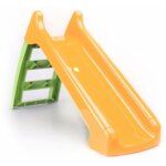 Sweeek - petit toboggan avec connexion � eau orange et vert 120 cm ? toboggan premier �ge l�o