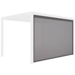 Sweeek - store gris pour pergola bioclimatique ? triomphe ? 3x4 m, aluminium et textil�ne