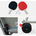 Sweeek - table de ping pong outdoor bleue - table pliable avec 2 raquettes et 3 balles. pour utilisation ... Sweeek - table de ping pong outdoor bleue - table pliable avec 2 raquettes et 3 balles. pour utilisation ...