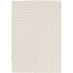 Sweeek - tapis int�rieur / ext�rieur motif arches beige, 100% polyester recycl� 120 x 170 cm