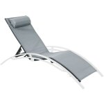 Sweeek - toile de remplacement pour bain de soleil louisa anthracite / gris