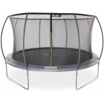 Trampoline rond  430cm gris avec filet de protection intrieur - venus inner ? nouveau modle - trampoline ...
