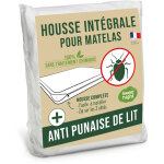 Sweet night - housse int�grale matelas 90x200x30 cm anti - punaise de lit fermeture � glissi�re sans ...
