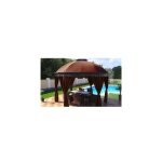 Swing&harmonie - tonnelle de jardin ® ronde chocolat Swing&harmonie - tonnelle de jardin ® ronde chocolat