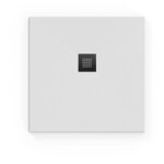 Swiss aqua technologies alek receveur de douche carr 80x80cm avec siphon, en marbre coul, blanc (satalek80qb ...
