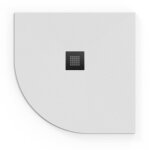 Swiss aqua technologies - alek receveur de douche quart de cercle 90x90cm avec siphon, en marbre coul, ...