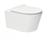 Swiss aqua technologies - brevis wc suspendu sans bride, fixations invisibles + abattant ultra - fin, ...