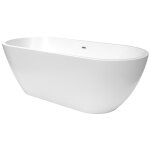 Swiss aqua technologies - dua 170 x 75 cm baignoire lot en acrylique + siphon, sans pieds, blanc (satdua1700) ...