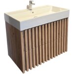 Swiss aqua technologies - meuble de salle de bain avec lavabo sat delano 60x56x46 cm chne mat (delano60zdsat) ...
