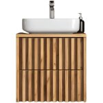 Swiss aqua technologies meuble de salle de bain sous lavabo sat delano 60x46 cm chne mat + plan pour ...