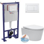 Swiss aqua technologies pack wc bti - autoportant + wc sat sans bride fixations invisibles + abattant ...