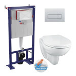 Swiss aqua technologies - pack wc bti - support autoportant + wc porcher sans bride + abattant astor ...