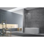 Swiss aqua technologies pare - baignoire avec un panneau pivotant en verre, 150x70cm, chrome (satvzunikcrt70) ...