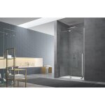 Swiss aqua technologies - walk - in x motion porte coulissante de douche sans profil�s, verre transparent ...