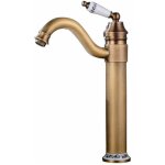 Swyeoot - lavabo robinet macaron laiton haut, robinet salle de bain avec bec haut pivotant  360 mitigeur ...