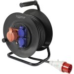 Sygonix - sy - 5806894 enrouleur de c�ble 25 m noir m�le cee 16 a 5 p�les