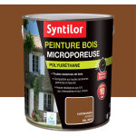 Syntilor - peinture bois microporeuse 2, 5l chataignier satin�