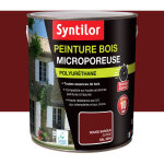 Peinture bois microporeuse syntilor 2, 5l rouge basque satin�