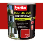 Syntilor - peinture bois microporeuse 2, 5l rouge feu ral 3000 satin�