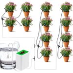 Systme d'arrosage automatique, kit d'arrosage goutte  goutte pour plantes 12 droparrow house, affichage ...