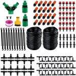 Coocheer - système d'arrosage de jardin, kit d'irrigation micro goutte à goutte de 30 m / 100 pieds, ... Coocheer - système d'arrosage de jardin, kit d'irrigation micro goutte à goutte de 30 m / 100 pieds, ...
