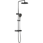 Bernstein - syst�me de douche combin� thermostatique 8821 avec t�te de douche, flexible et douchette ...