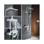 Esip - système de douche thermostatique, colonne de douche avec affichage de la température, pulvérisateur ... Esip - système de douche thermostatique, colonne de douche avec affichage de la température, pulvérisateur ...