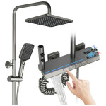 Esip ? colonne de douche thermostatique avec affichage num�rique led ? pommeau 12 pouces ? 3 modes de ...