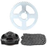 Syst�me d'entra�nement t8f cha�ne et bo�te de vitesses 6t et kit de pignon arri�re pour mini moto 47cc ...