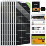 Eco - worthy - système solaire 6 kwh / jour 1560w 24v avec onduleur et batterie système:8 pièces 195w ... Eco - worthy - système solaire 6 kwh / jour 1560w 24v avec onduleur et batterie système:8 pièces 195w ...