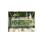 Table 1 plateau pour serre de jardin, couleur naturel anodis�