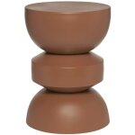 Sweeek - table d'appoint. bout de canap�. table de chevet en m�tal. terracotta. assa. �32 x h 44. 5cm ...