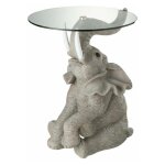 Paris prix - table d'appoint design 'éléphant' 63cm gris Paris prix - table d'appoint design 'éléphant' 63cm gris