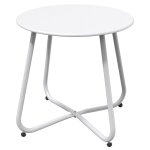 Table d'appoint, table d'extrmit ronde en mtal, lgre, rsistante aux intempries, table  goter ...