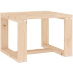 Vidaxl ? table d'appoint de jardin 40x38x28, 5 cm en bois de pin massif ? capacit� 70 kg ? assemblage ...