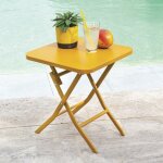 Hesperide - table d'appoint pliante 40x40 greensboro ocre hesp�ride