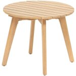 Hesperide - table d appoint de jardin ronde olvinia acacia 46x35 cm - hespride