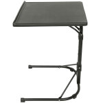 Table d'appoint pliante 3 niveaux pliable 434369cm - noir